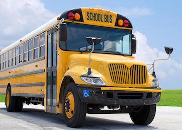 Photo of a school bus for the transportation department