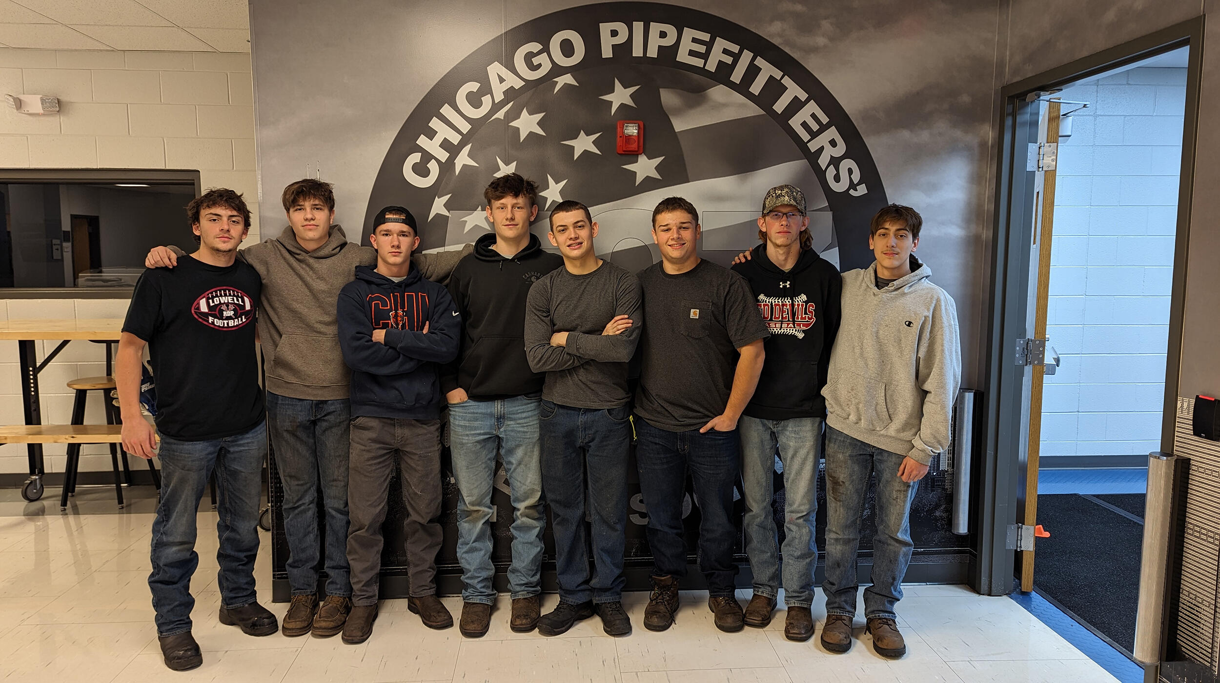 Students at the Local 597 competition