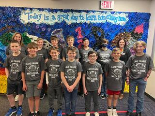 Math Bowl Team posing for a picture.
